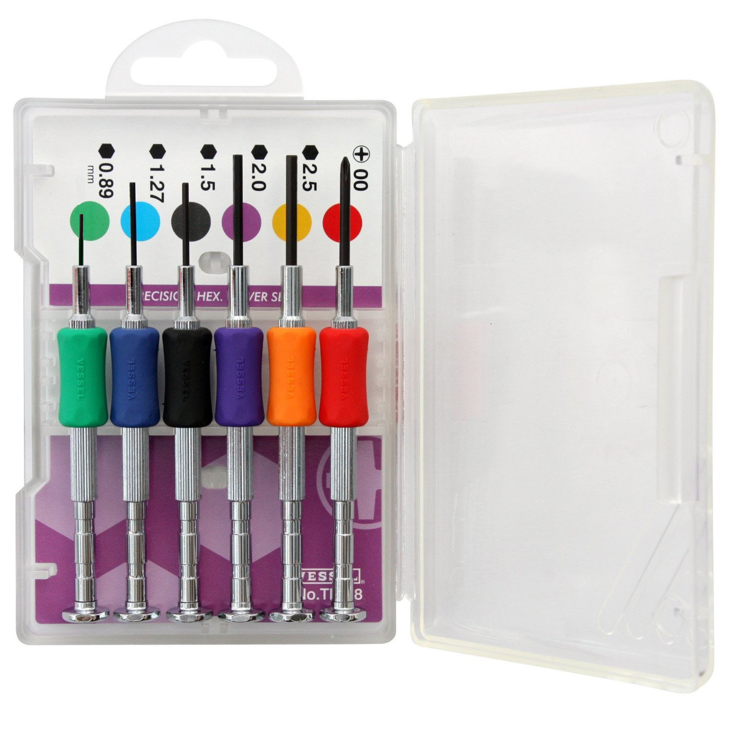 Vessel Hex Precision Screwdriver Set, 6-Piece