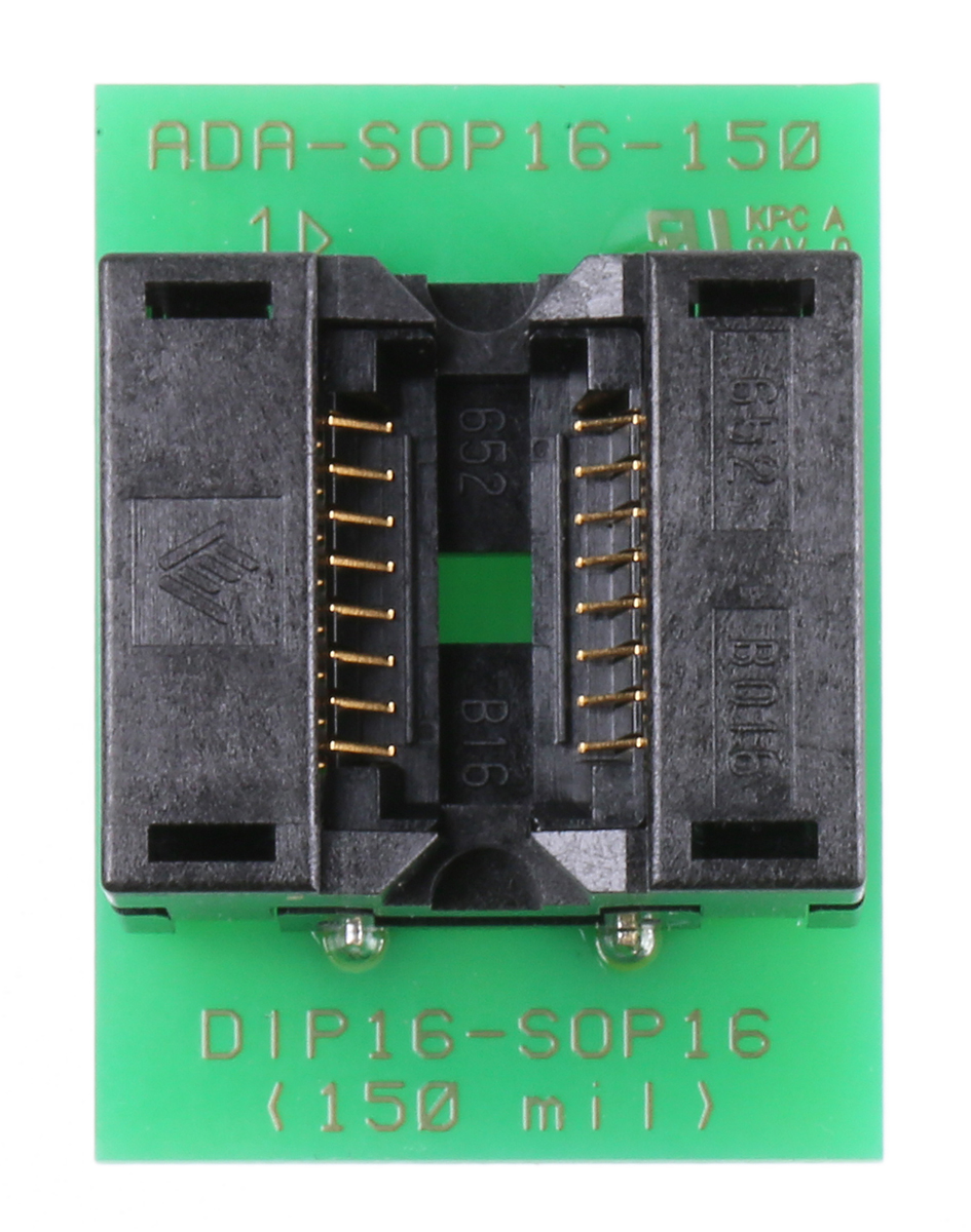 Seeit Test & Burn-in Socket, 16 Pin DIP to 16 Pin SOIC
