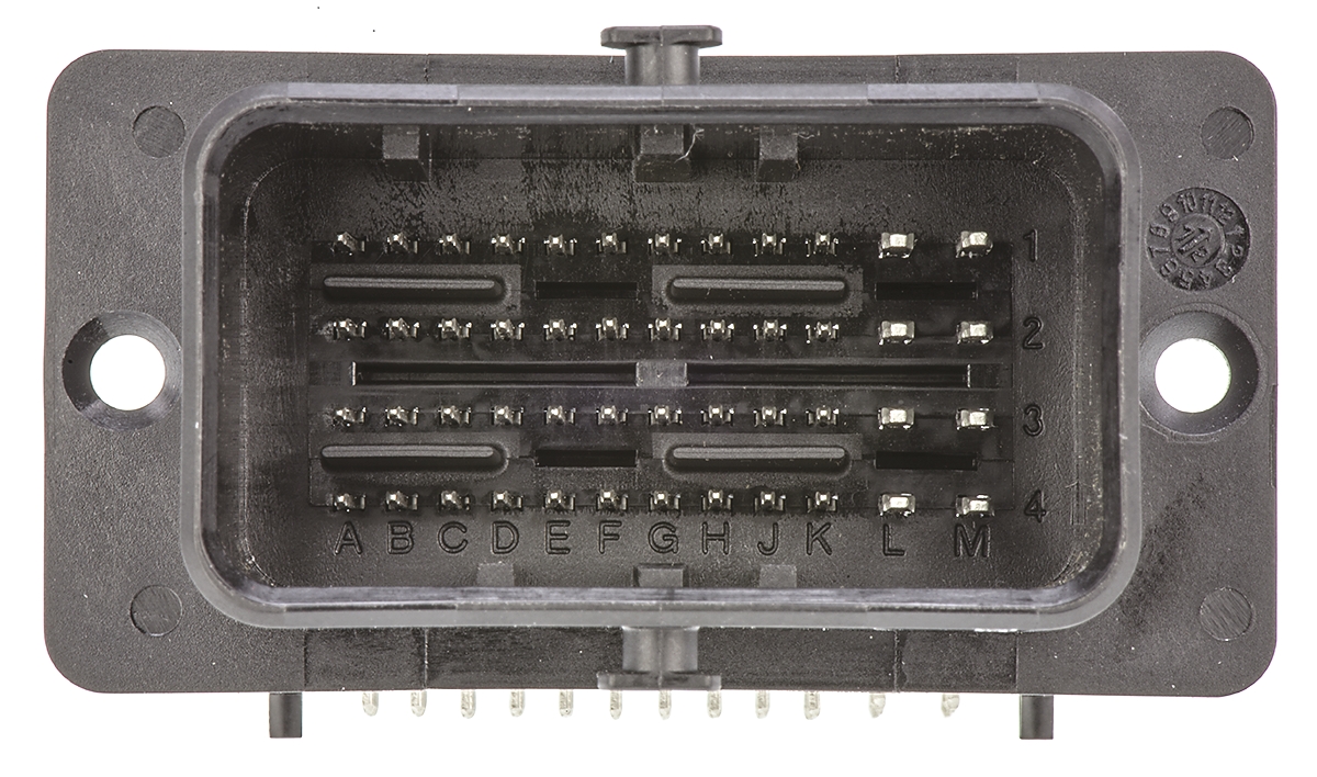Molex, CMC Automotive Connector Plug Black Through Hole 48 Way, Solder Termination 36638-0002