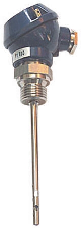 Jumo PT100 RTD Sensor, 6mm Dia, 100mm Long, 3 Wire, G1/2, Class B +400°C Max