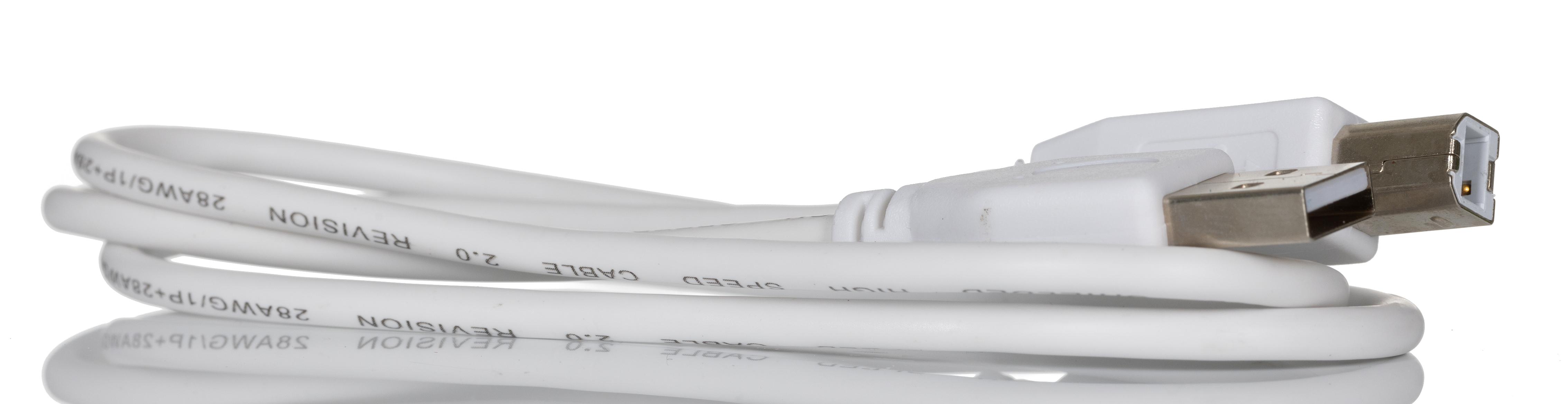 RS PRO USB 2.0, Male USB A to Male USB B, 800mm