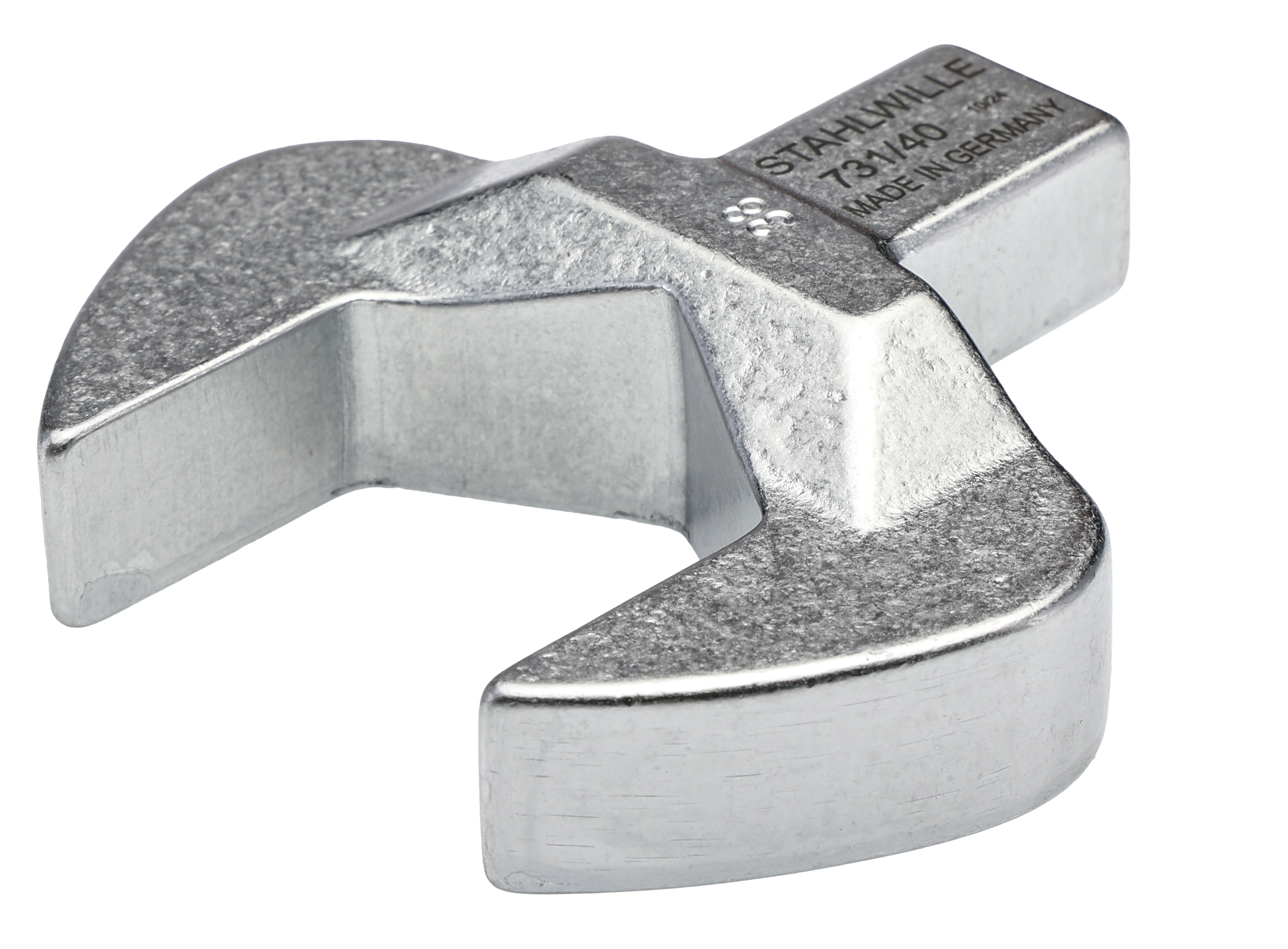 STAHLWILLE 731/40 Series Open Ended Insert Open-Ended Shell Tool, 38.0 mm, 14 x 18mm Insert, Chrome Plated Finish