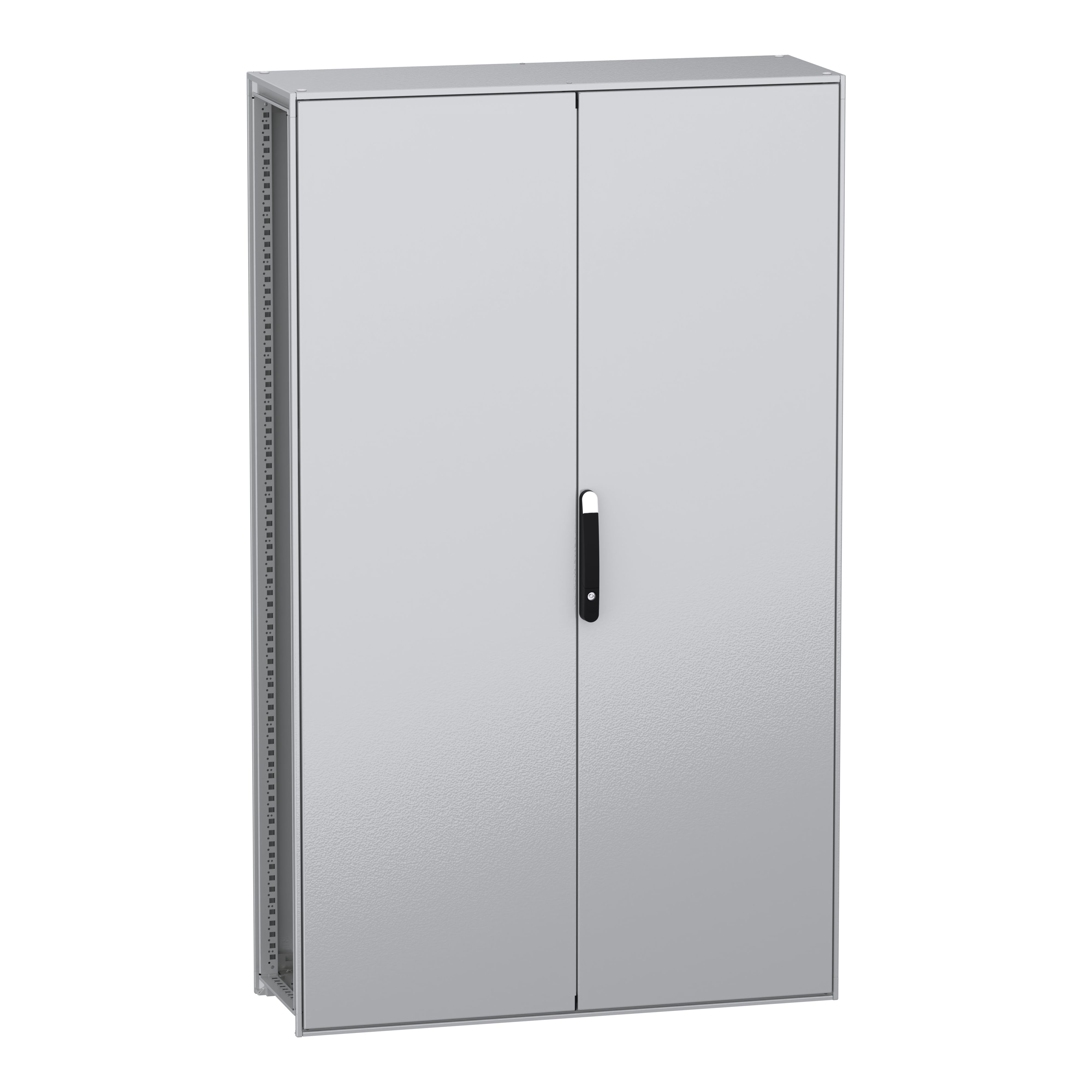 Schneider Electric PanelSeT SFN Series Galvanised Steel Double-Door-Door Floor Standing Enclosure, Plain Door Door,