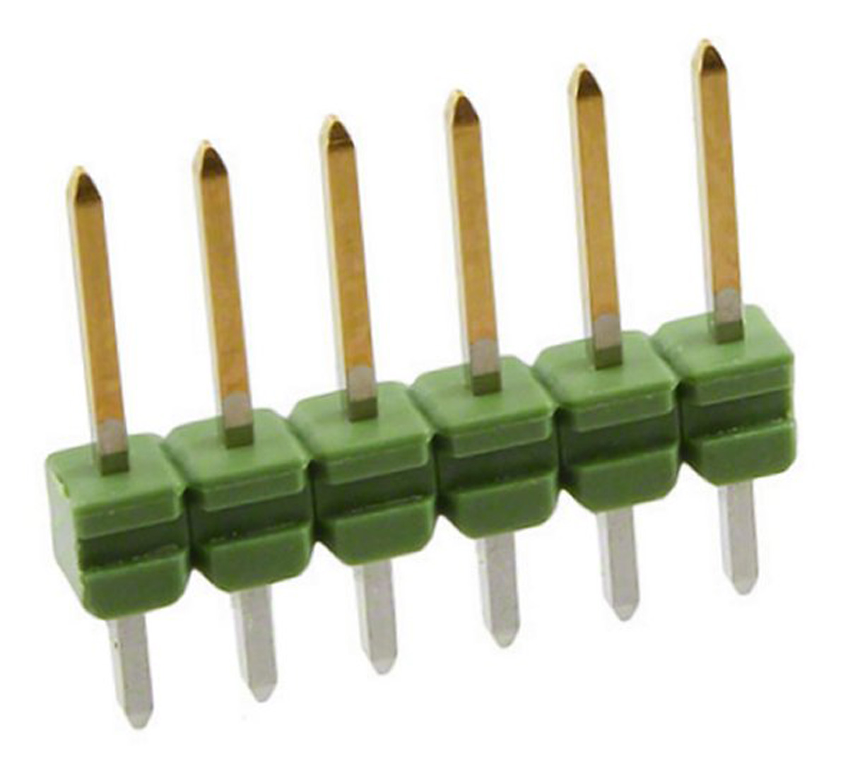 TE Connectivity AMPMODU MOD II Series Straight Through Hole Pin Header, 6 Contact(s), 2.54 mm Pitch, 1 Row, Unshrouded