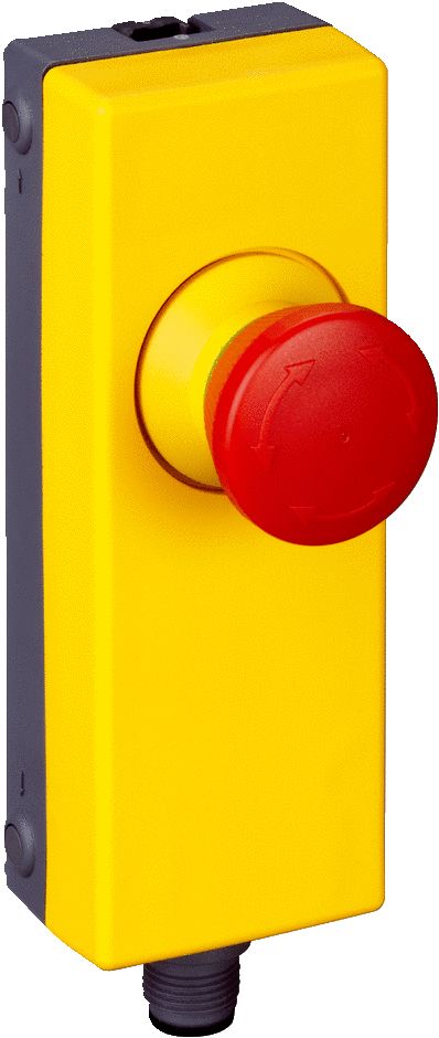 SICK ES11 Series Turn Release Emergency Stop Push Button, Panel Mount, 22mm Cutout, 2NC, IP65