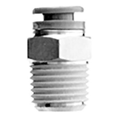 SMC KR Series Straight Fitting, R 3/8 to For tubing outside diameter 12 mm, Threaded-to-Tube Connection Style,