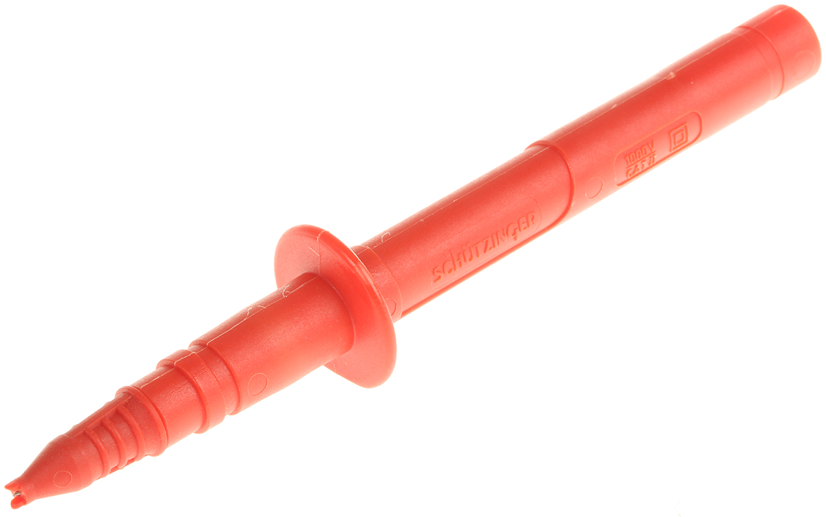 Schutzinger Spring Loaded Test Probe, 2mm Tip, 1kV, 4mm Socket