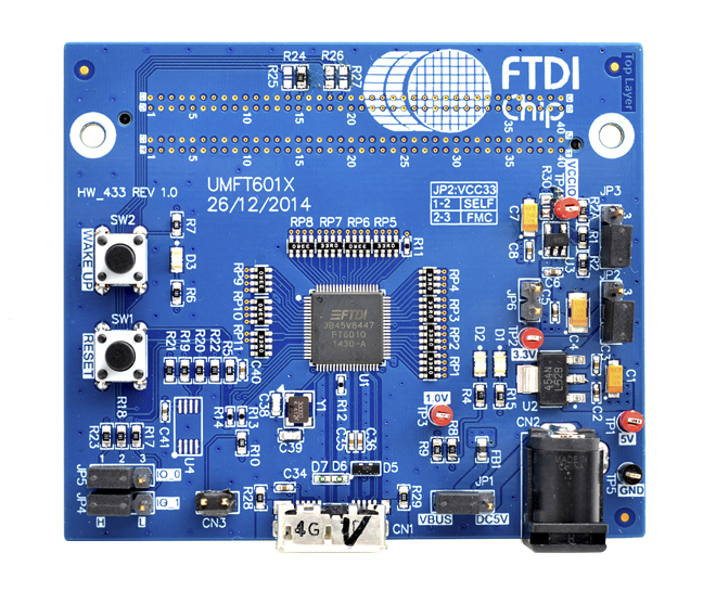 FTDI Chip Bridge Evaluation Board Evaluation Kit for FT60x UMFT601X-B