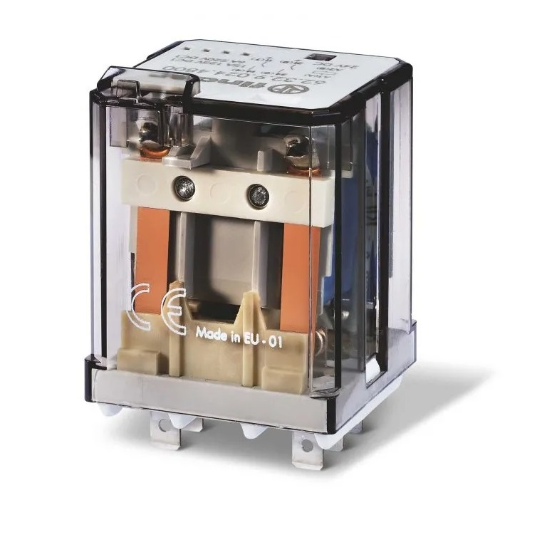Finder Plug In Power Relay, 48V dc Coil, 30A Switching Current, DPST-2NO