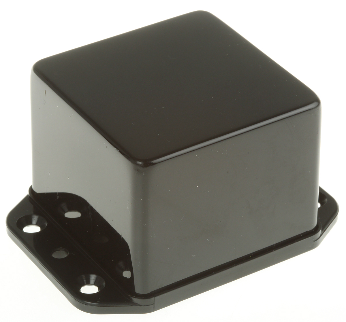 CAMDENBOSS Series 2000 Series Black ABS Enclosure, IP65, Flanged, Black Lid, 75 x 57 x 42mm