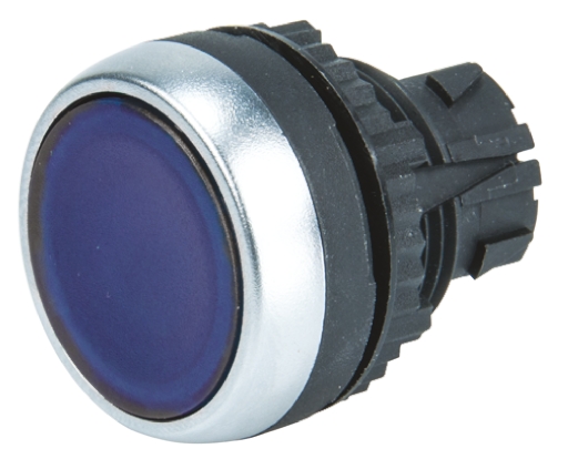 BACO Series Blue Spring Return Push Button Head, 22mm Cutout, IP66