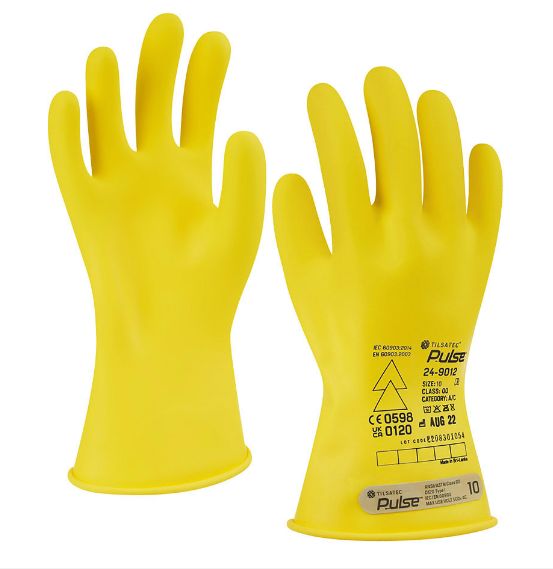 Tilsatec Latex, 1 Gloves Electrical Insulating Gloves, Size 10