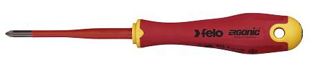 Felo Pozidriv Insulated Screwdriver, PZ1 Tip, VDE/1000V
