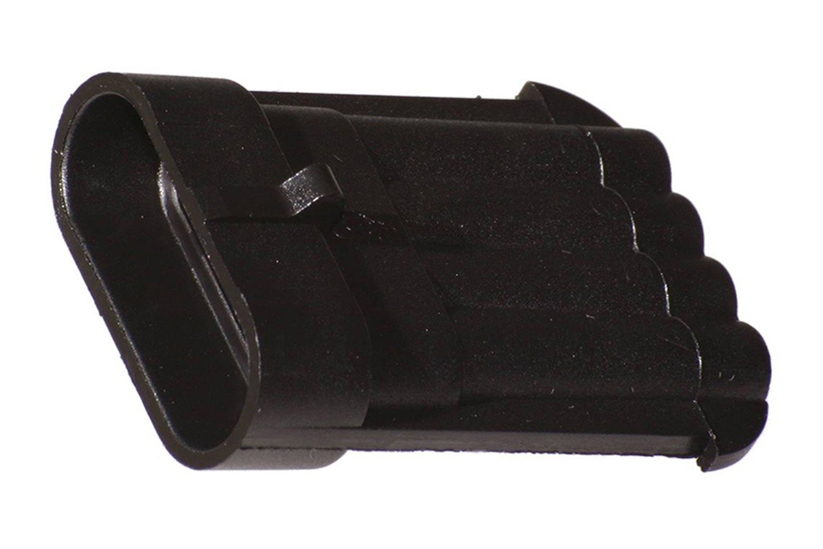 Delphi, Metri-Pack 150 Automotive Connector Plug Black Cable Mount 4 Way, Crimp Termination 12147282