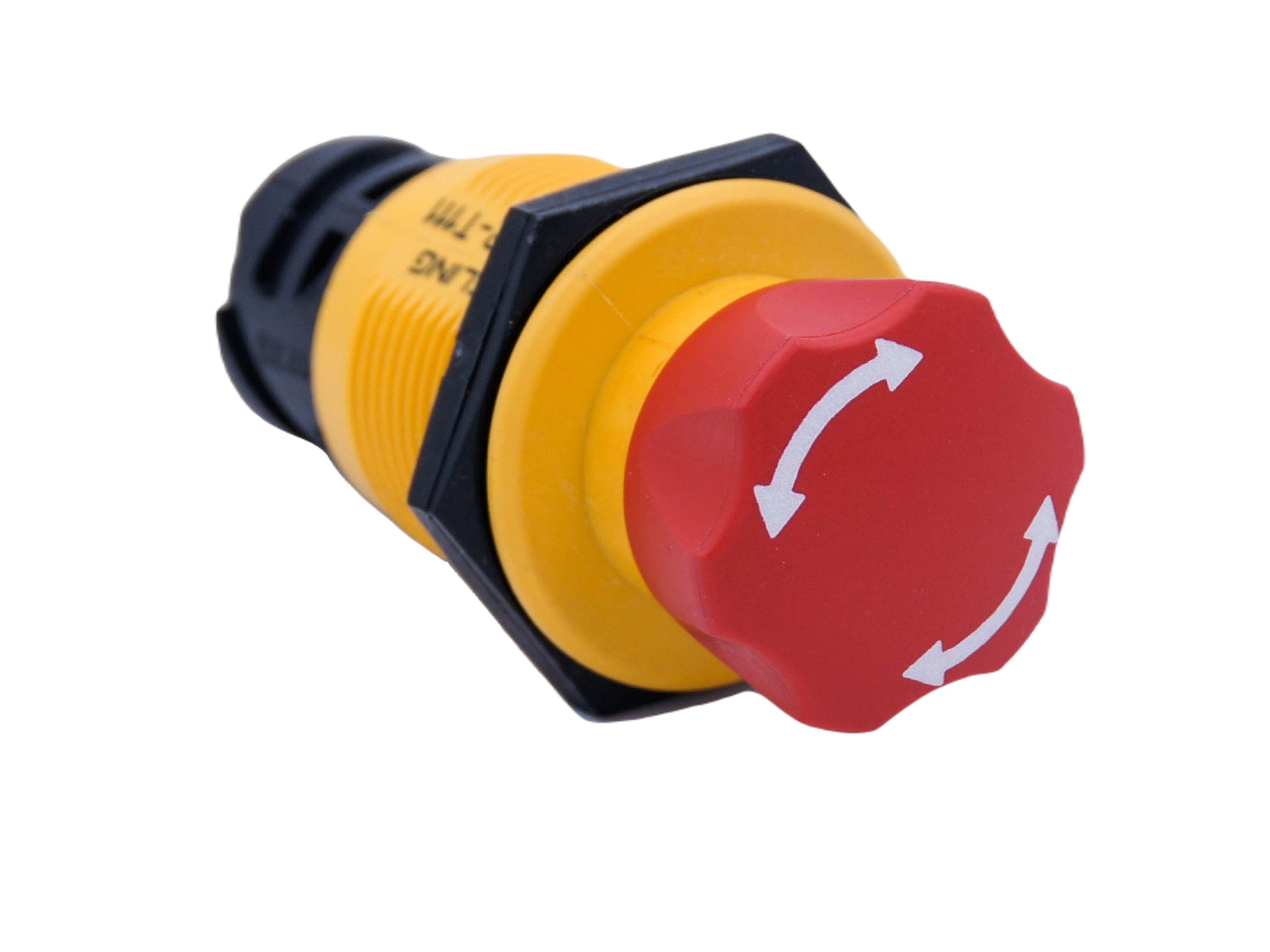 TE Connectivity KISSLING Series ES Series Stop Emergency Stop Push Button, Panel Mount, 30.5mm Cutout, IP6K9K
