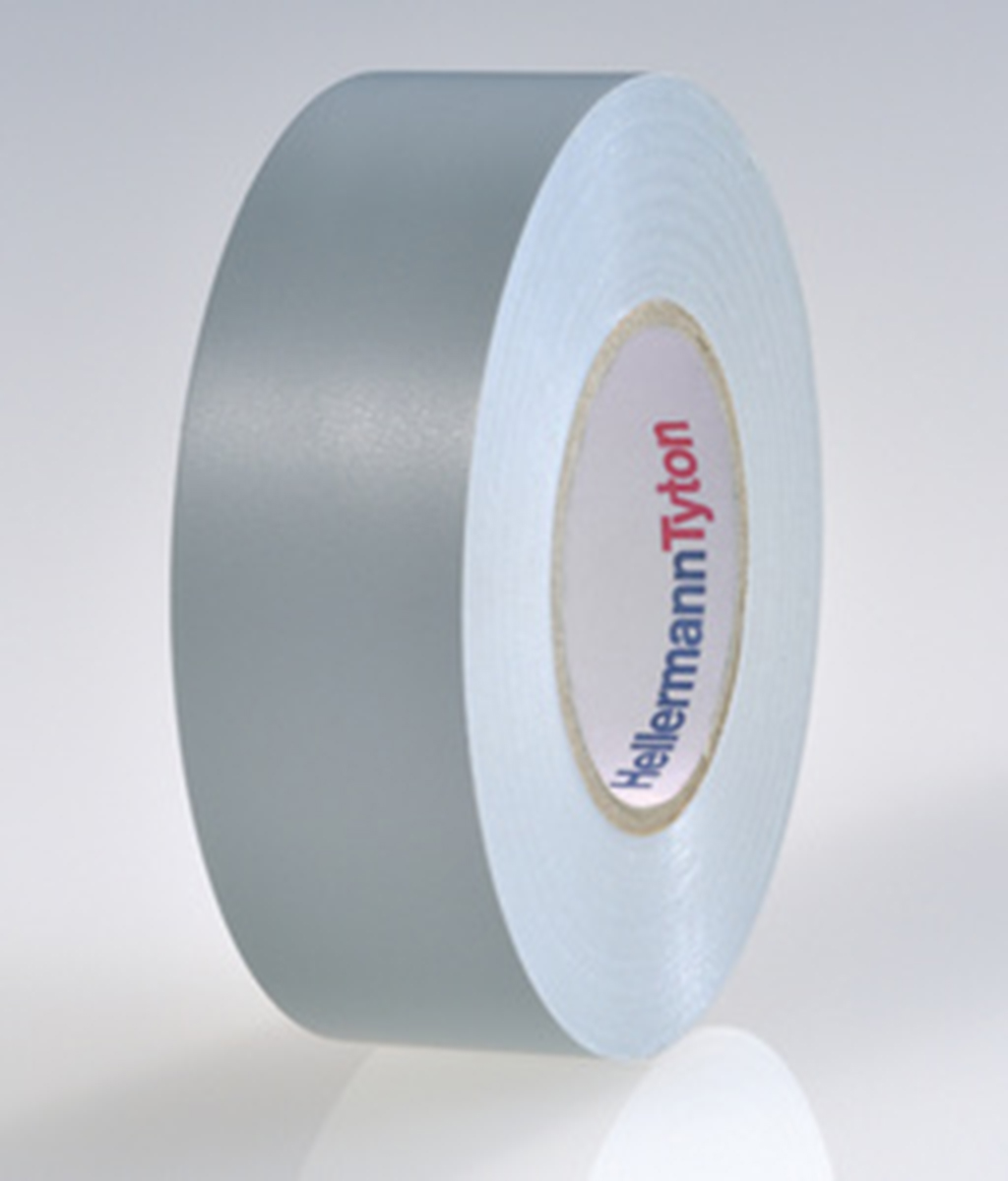 HellermannTyton HelaTape Flex Grey Electrical Tape, 19mm x 20m