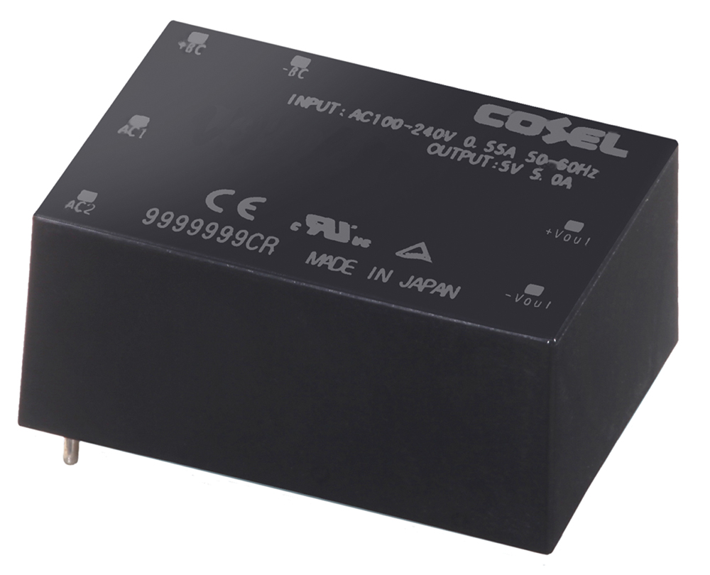 Cosel Switching Power Supply, TUHS25F12, 12V dc, 2.1A, 25W, 1 Output, 85 → 264V ac Input Voltage
