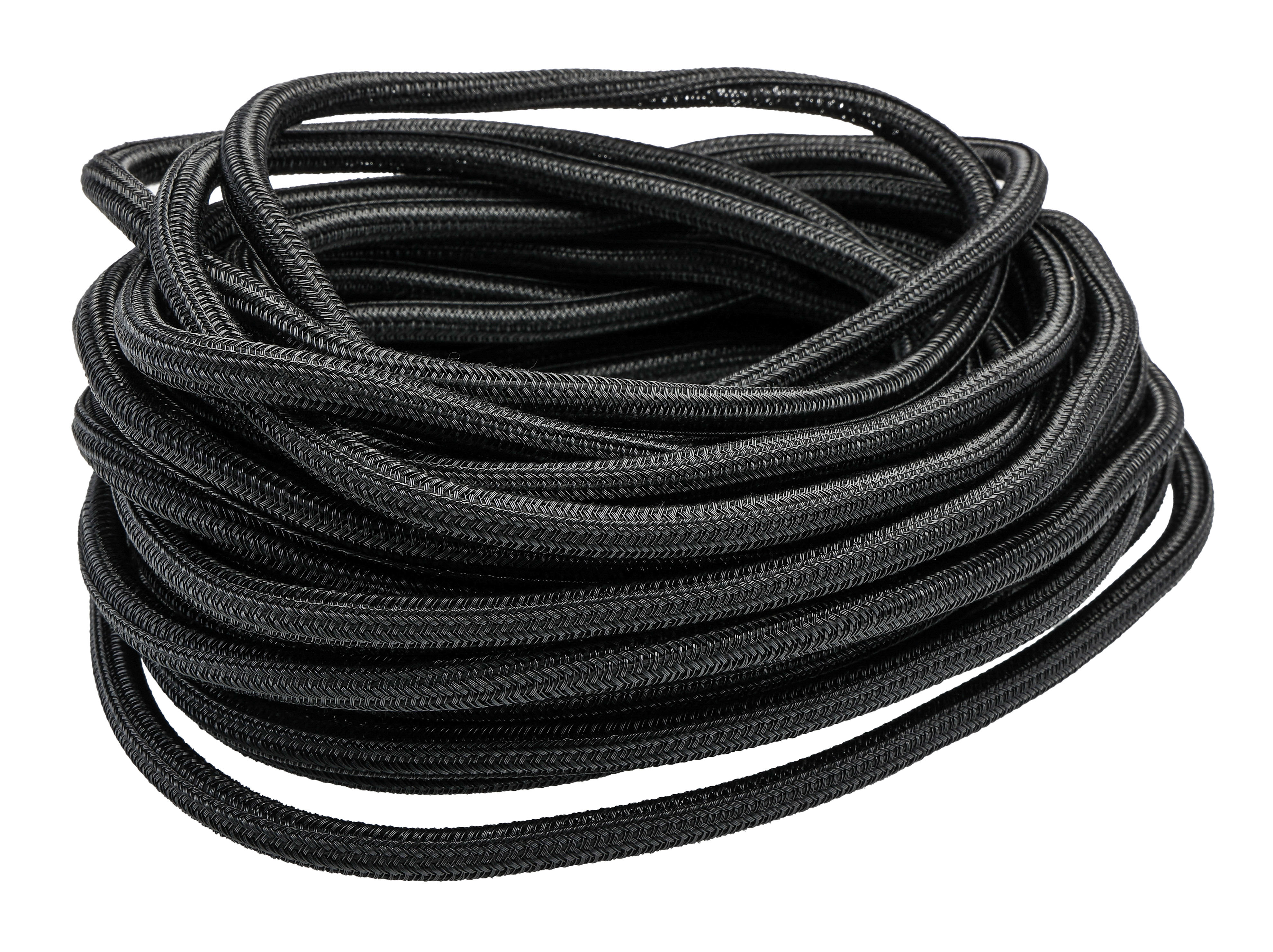 Alpha Wire Braided PET Black Cable Sleeve, 12.7mm Diameter, 15m Length, FIT Wire Management Series