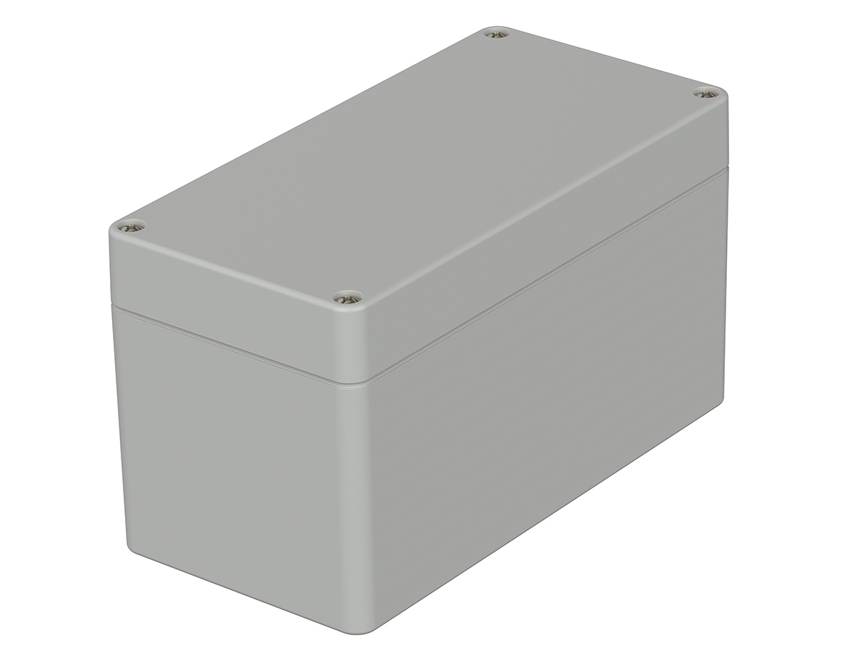 Bopla Euromas Series Light Grey ABS Enclosure, IP66, Light Grey Lid, 160 x 80 x 90mm