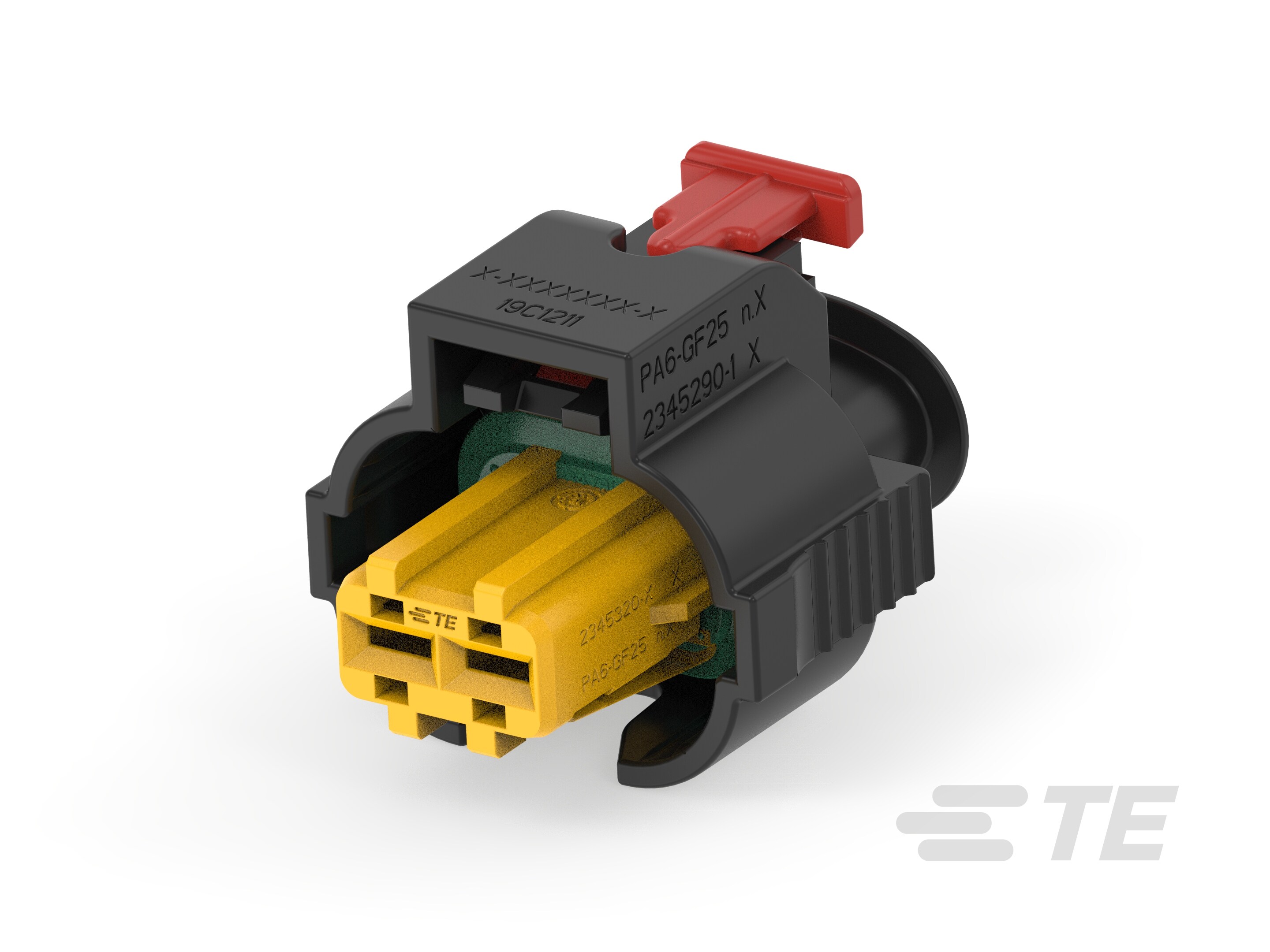 TE Connectivity, AMP MPC 2.8 Automotive Connector Socket Black Cable Mount 2 Way, Cable Termination 2345388-2
