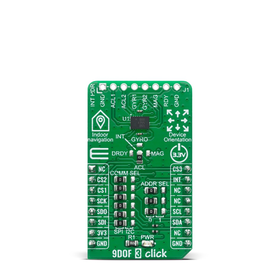 MikroElektronika 9DOF 3 Click for BMX055 BMX055
