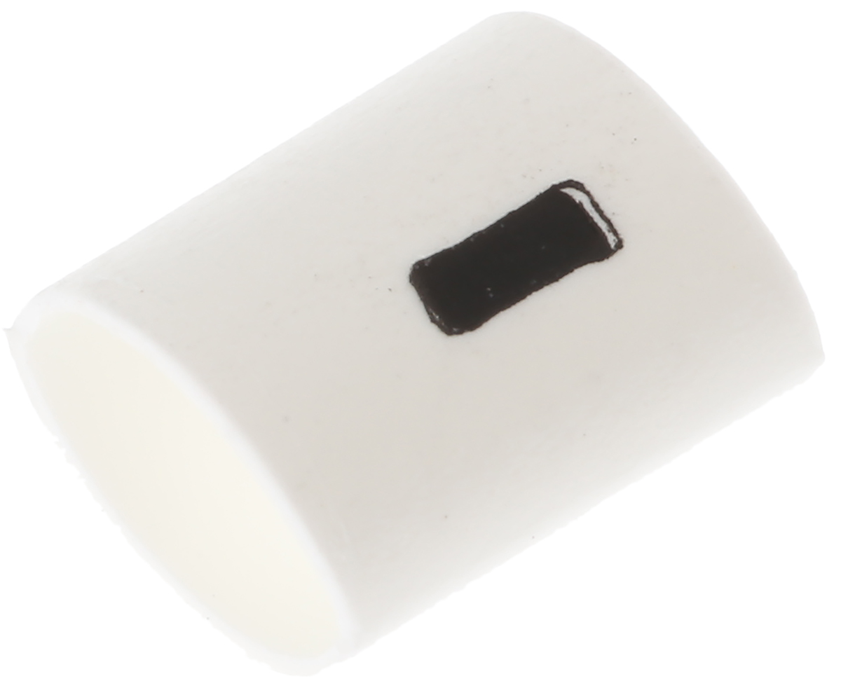 TE Connectivity TRSA Heat Shrink Cable Markers, White, Pre-printed "-", 1 → 3mm Cable, TRSA-1019/C/1/MINUS
