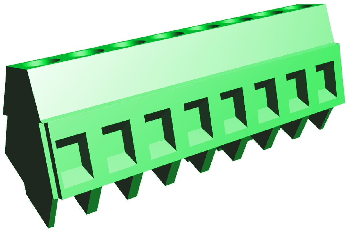TE Connectivity Buchanan Series PCB Terminal Block, 8-Contact, 5.08mm Pitch, Through Hole Mount, 1-Row, Screw