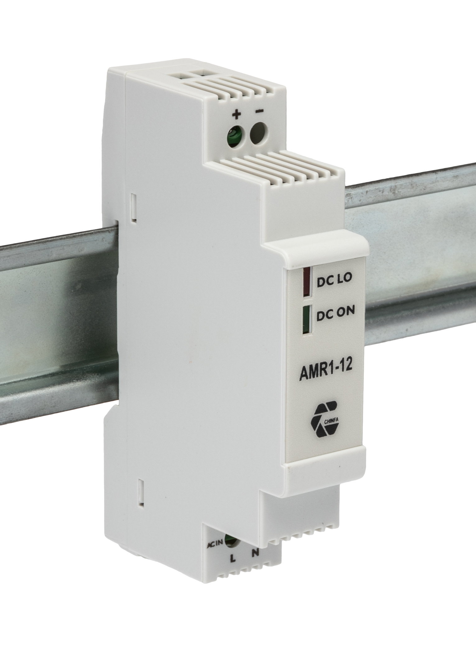 Chinfa AMR1 Switched Mode DIN Rail Power Supply, 230V ac ac Input, 12V dc dc Output, 830mA Output, 10W