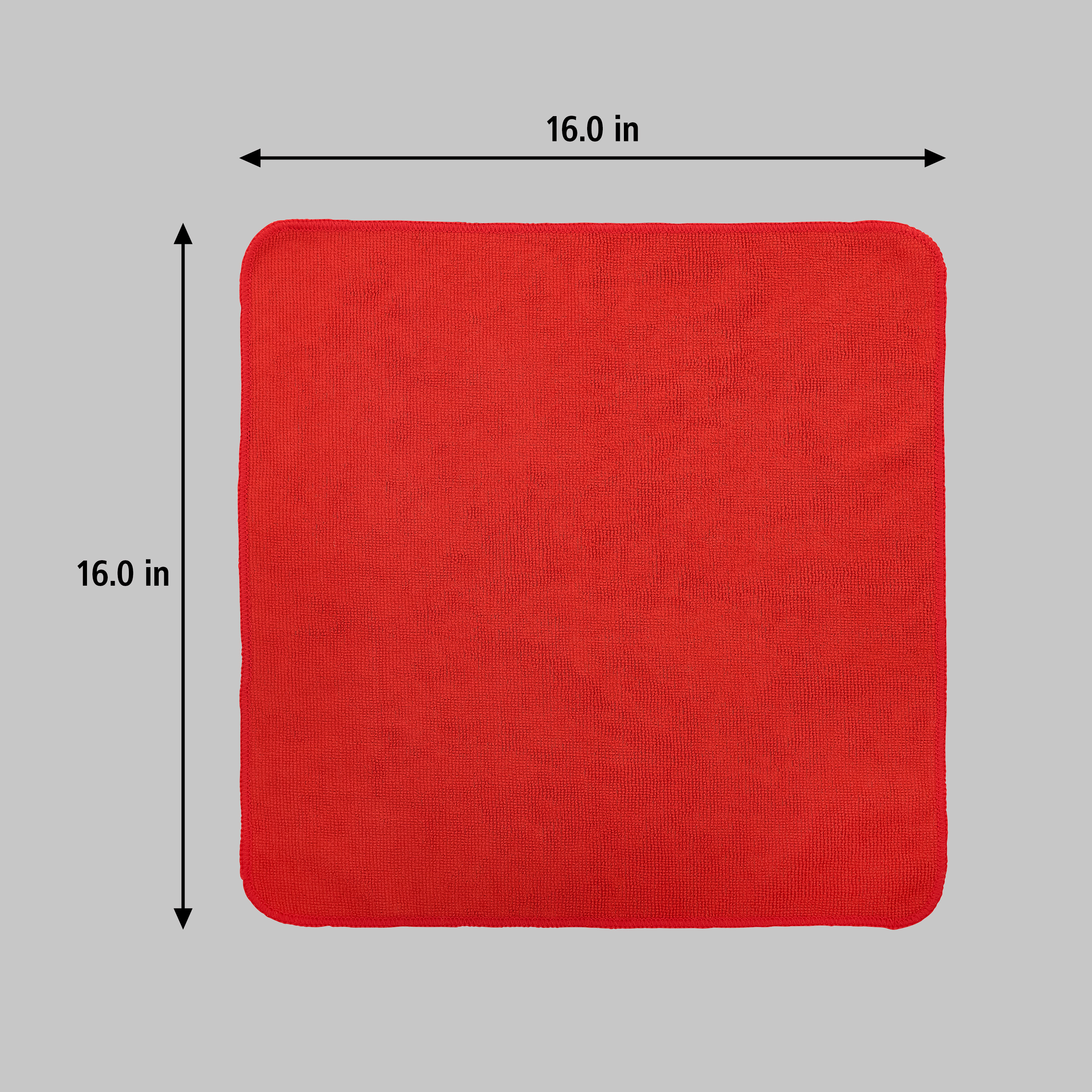 Rubbermaid Commercial Products HYGEN MF R-40 Cloth Red Microfibre Cloths for Wet/Dry, Case of 24