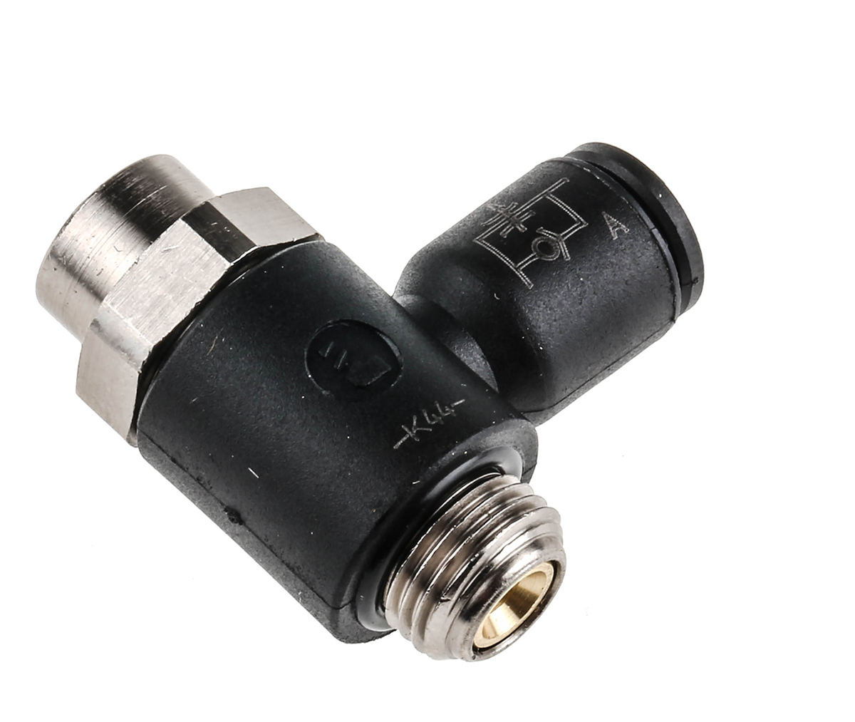 Legris 7010 Series Threaded Flow Regulator, G 1/8 Male Inlet Port x 6mm Tube Outlet Port