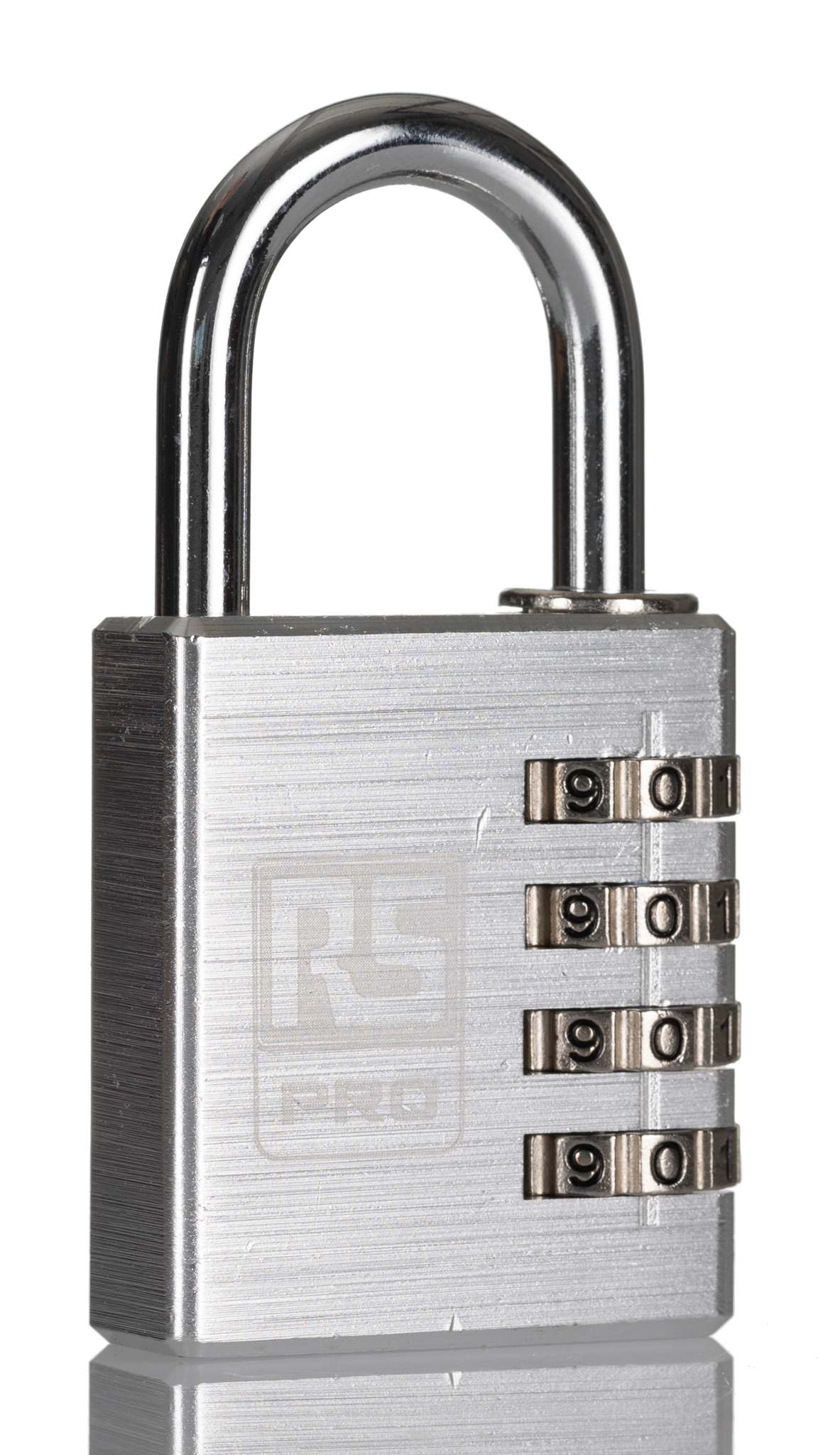 RS PRO Combination Aluminium Combination Padlock, 6mm Shackle, 40mm Body