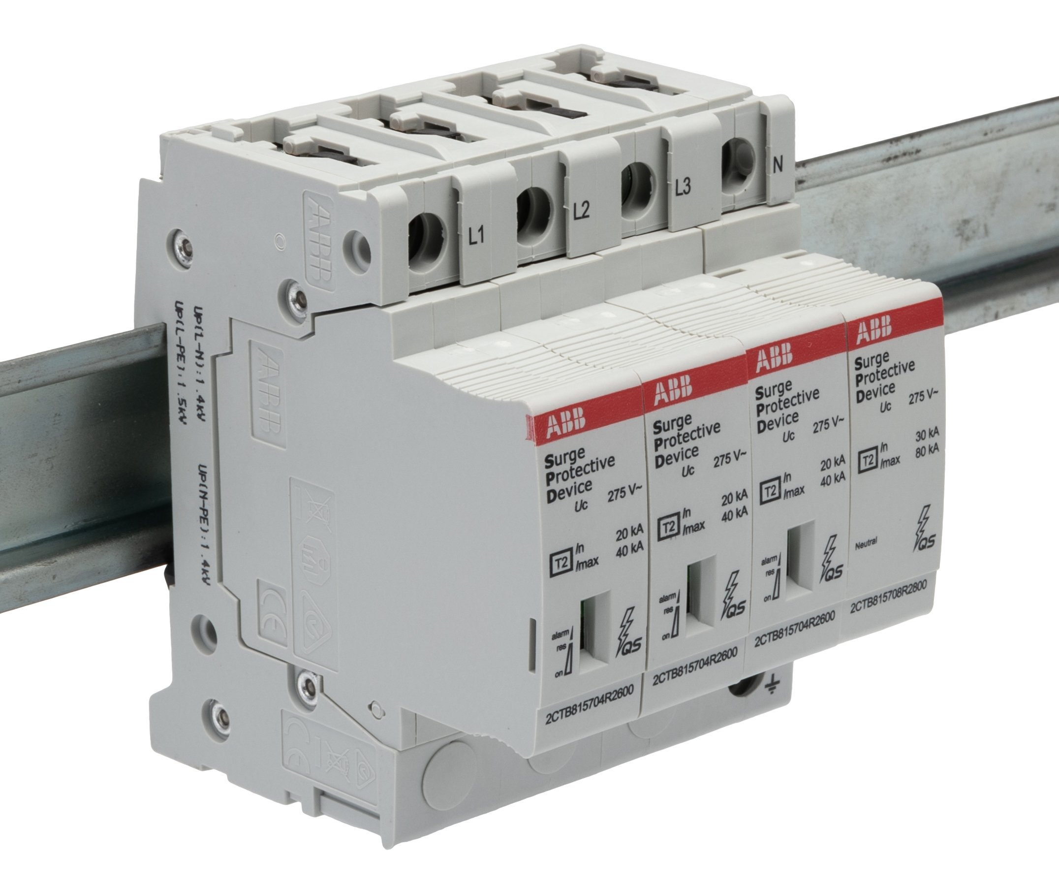 ABB, OVR Surge Protection Device 275 V Maximum Voltage Rating 40kA Maximum Surge Current Surge Protection Device