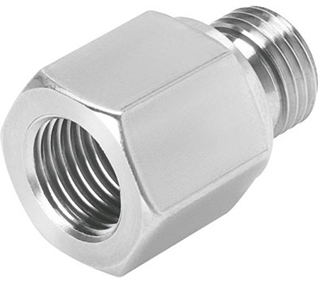 Festo NPFV Series Straight Threaded Adaptor, G 1/4 to G 1/4, Threaded Connection Style, 563398