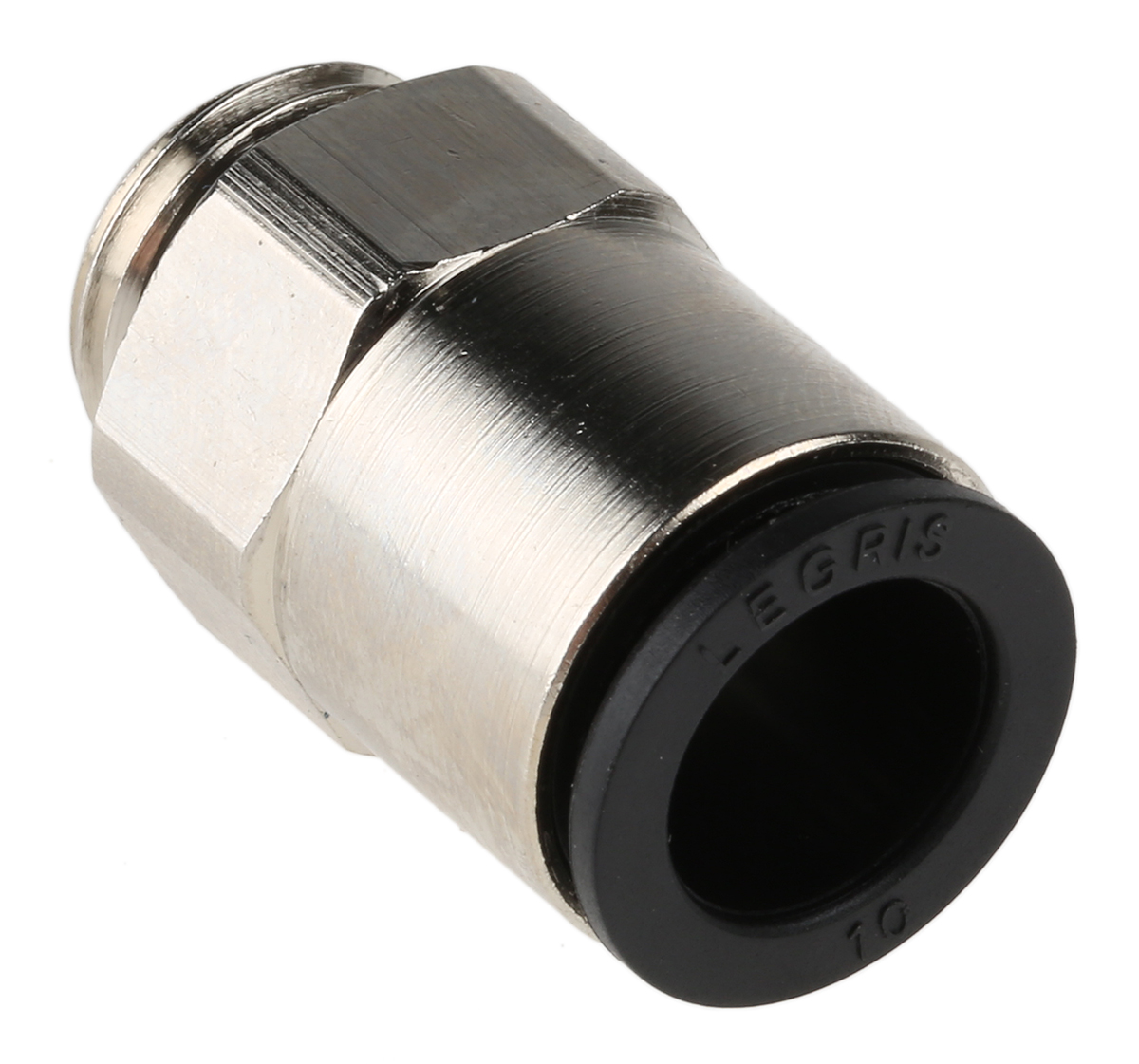 Legris LF3000 Series Straight Threaded Adaptor, G 1/4 Male to Push In 10 mm, Threaded-to-Tube Connection Style