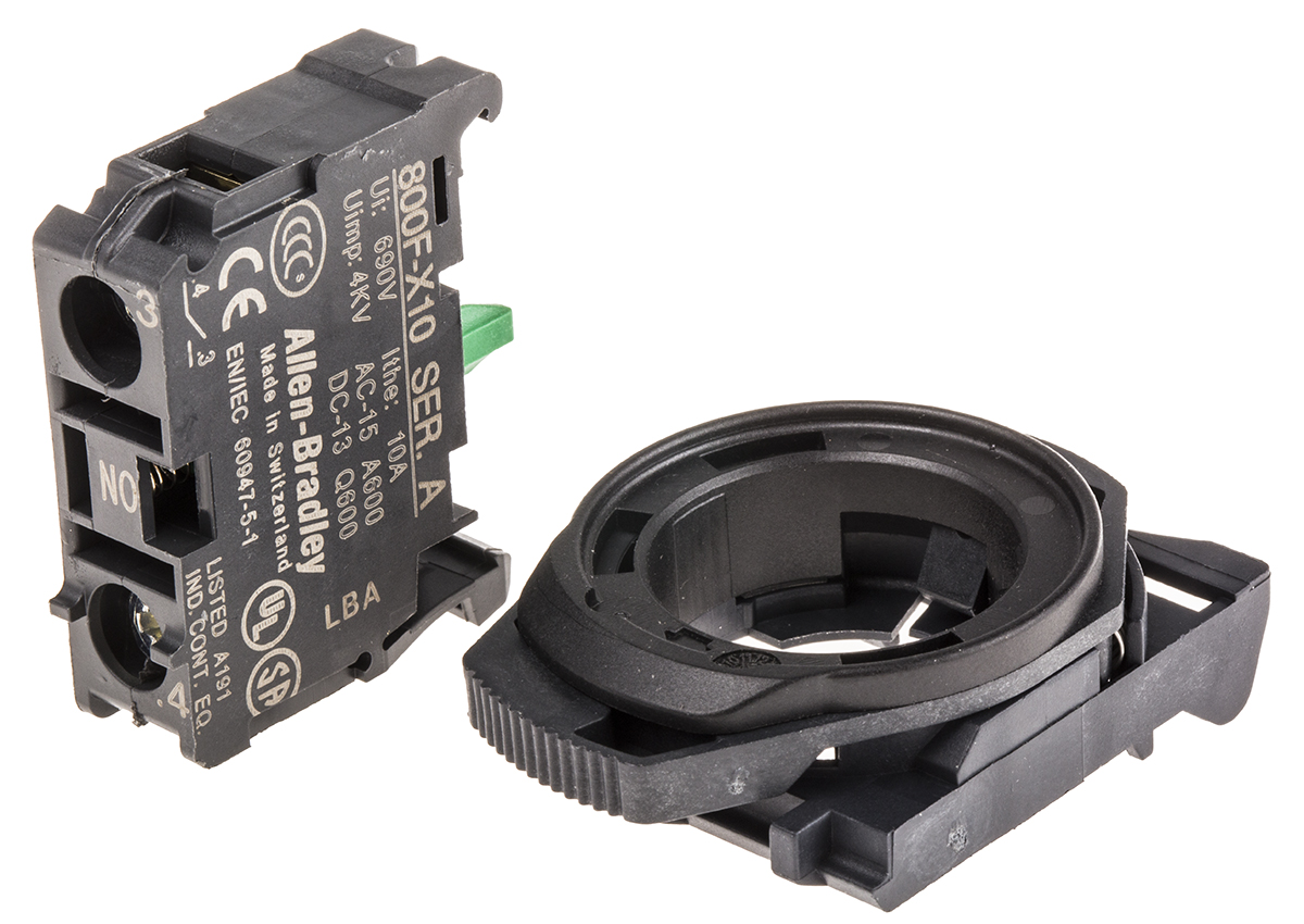 Allen Bradley 800F Series Contact Block, 600V, 1NO