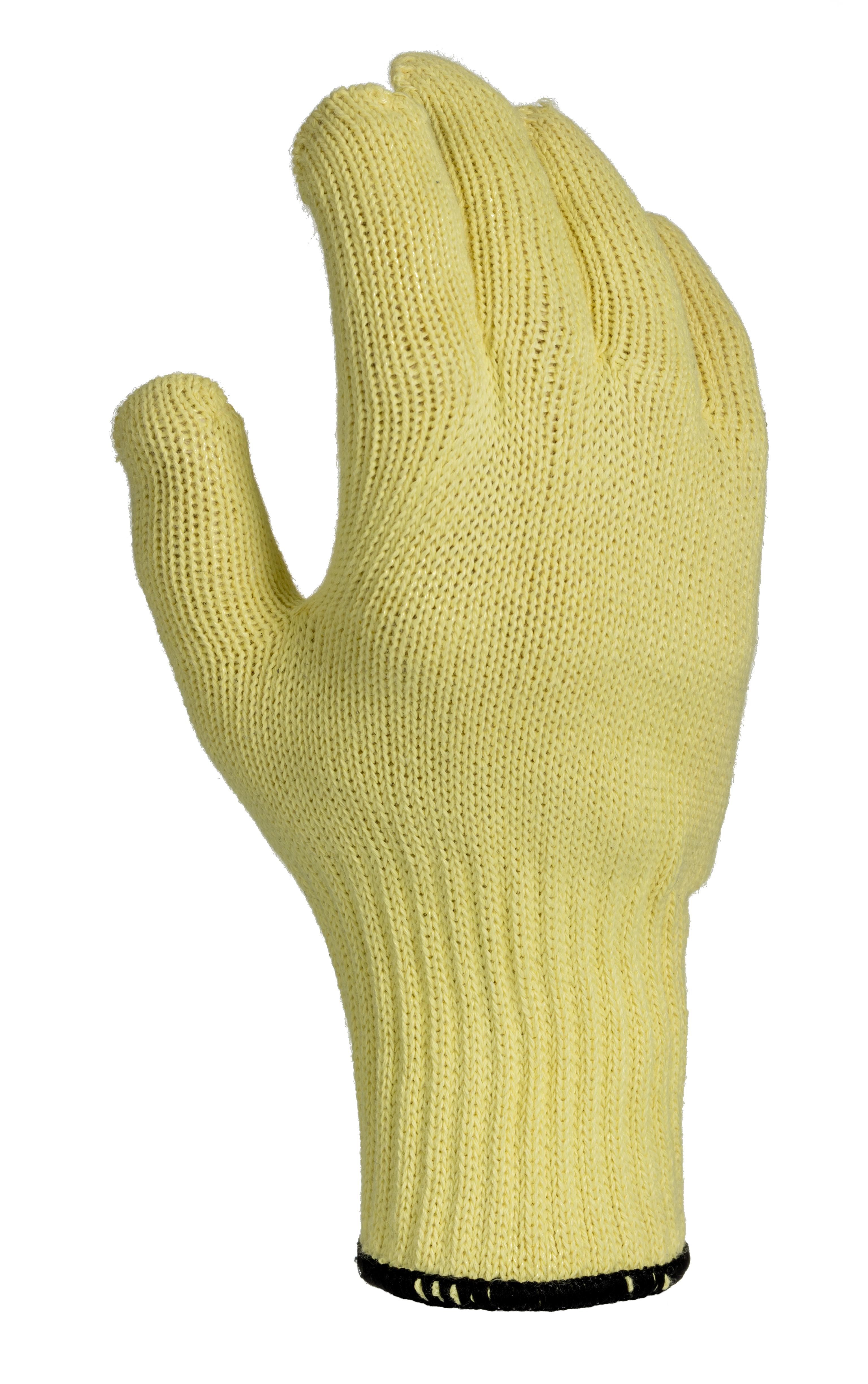 Ansell Hyflex Yellow Kevlar Kevlar Work Gloves, Size 9, Uncoated Coating