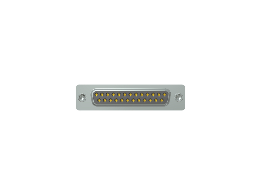 CONEC 25 Way Through Hole PCB D-sub Connector Socket, 2.77mm Pitch, with 4-40 UNC