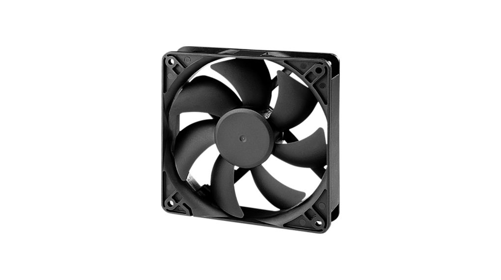 Sunon Axial Fan, 12 V dc, dc Operation, 75cfm, 1.9W, 161mA Max, 120 x 120 x 25mm