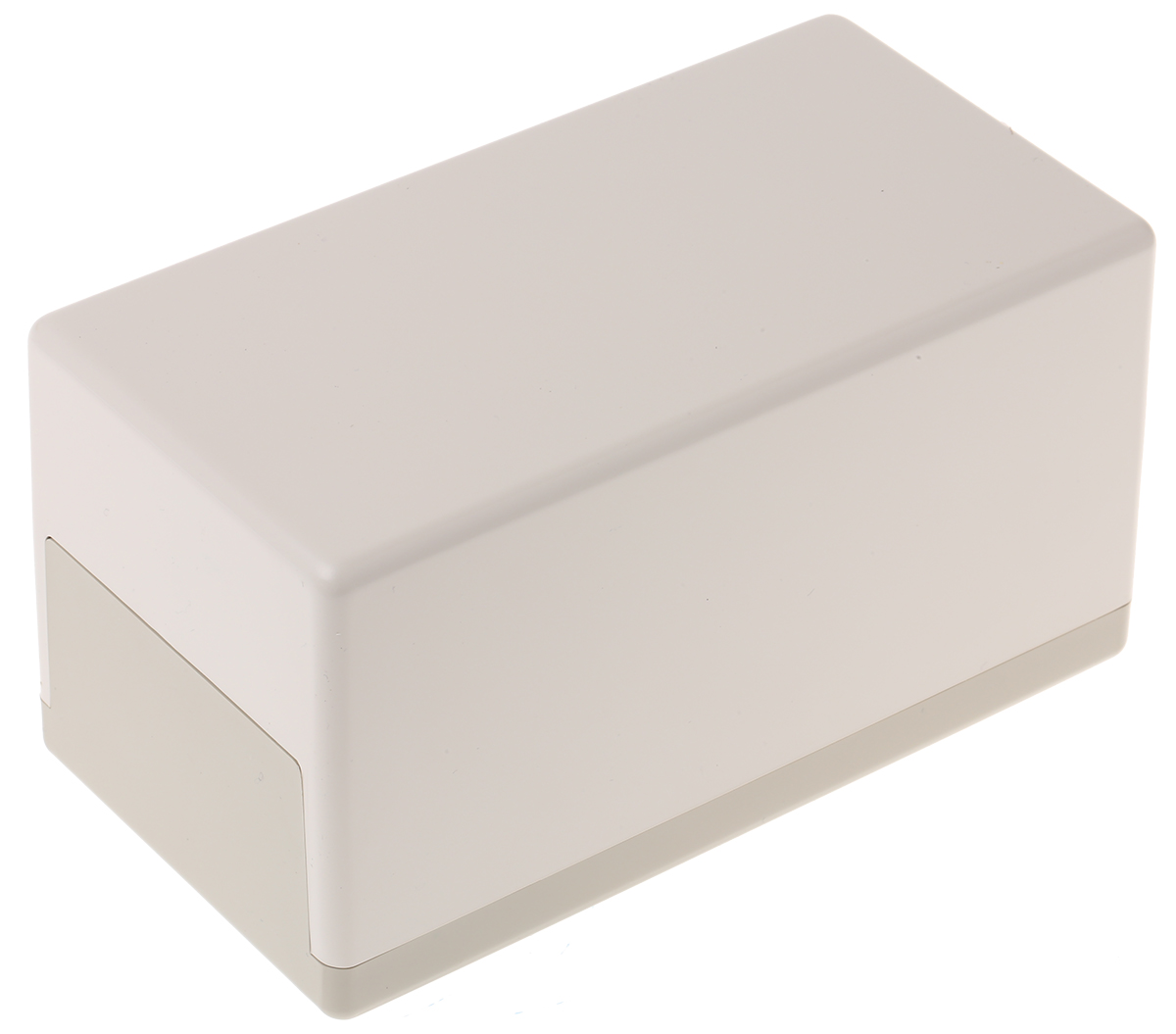 OKW Flat-Pack Case H Series White ABS Enclosure, IP40, Grey Lid, 150 x 80 x 80mm