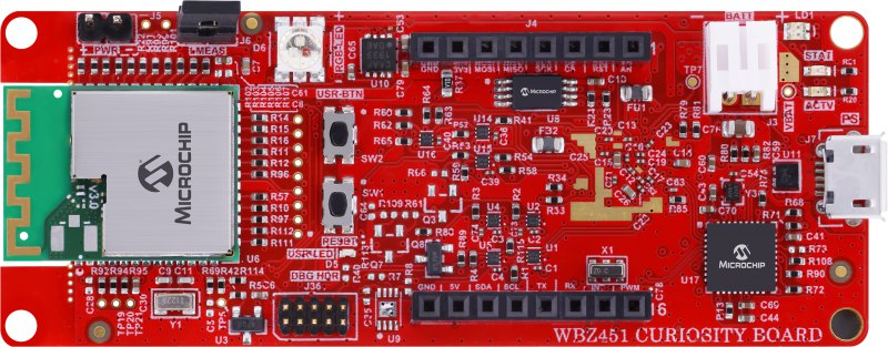 Microchip WBZ451 Curiosity Board WBZ451 Bluetooth, ZigBee Development Board for WBZ451 2.4GHz EV96B94A