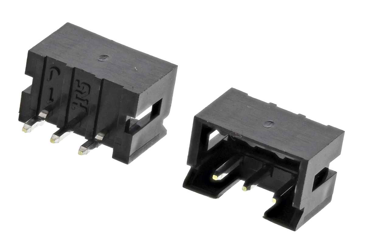Hirose DF3 Series Straight Through Hole PCB Header, 3 Contact(s), 2 mm Pitch, 1 Row, Shrouded