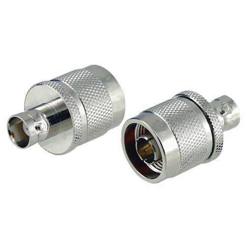 L-Com Straight Coaxial Adapter N Plug to BNC Socket 1GHz