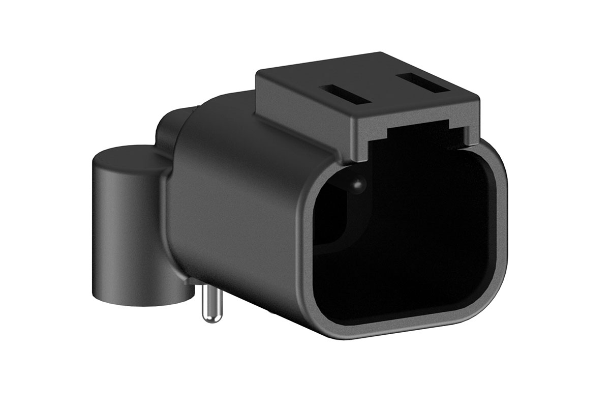 Amphenol Industrial, AT BoardLock Automotive Connector Plug Black PCB 2 Way, Screw Termination ATF13-2P-BM13