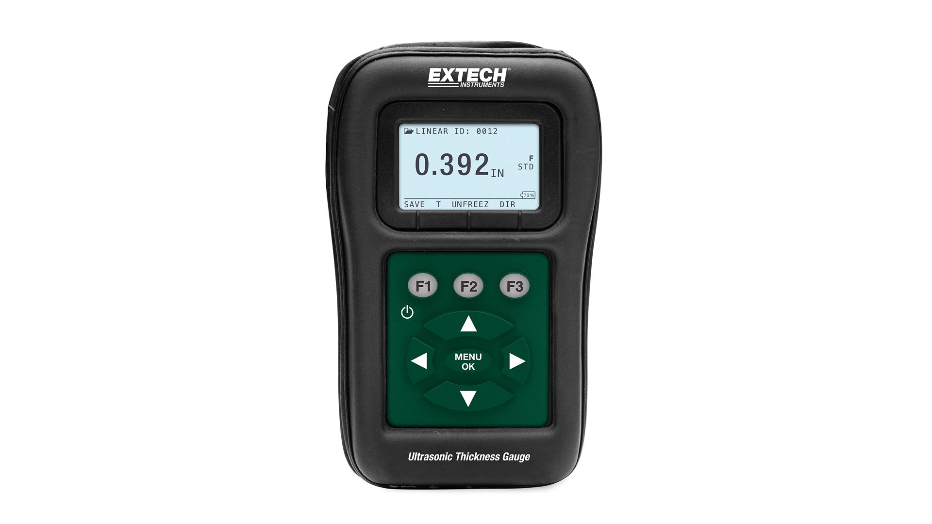 Extech TKG150 Thickness Gauge, 0.04in - 20in, ±0.5 % Accuracy, 0.0001 in Resolution, LCD Display