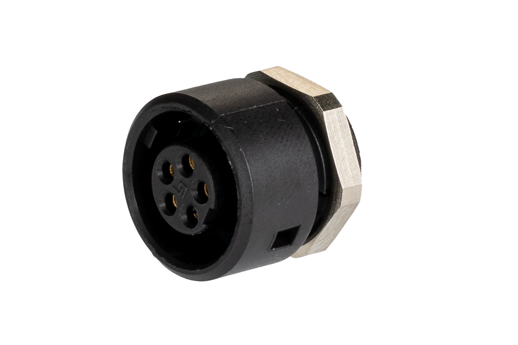 binder Circular Connector, 5 Contacts, Panel, Subminiature Connector, Socket, Female, IP40, 710 Series
