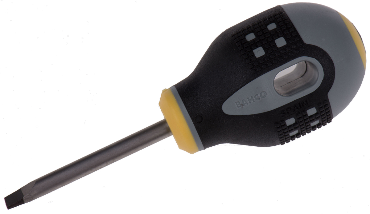 Bahco Slotted  Screwdriver, 5.5 x 1 mm Tip, 45 mm Blade, 103 mm Overall