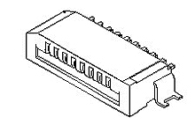 Molex, 52793 1mm Pitch 4 Way Right Angle Female FPC Connector, Non-ZIF