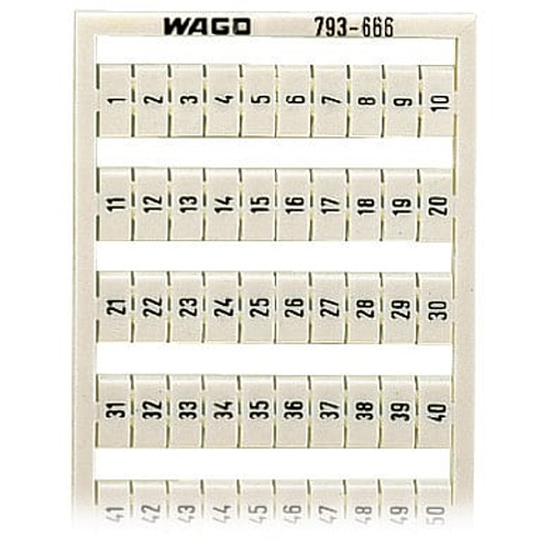 WAGO, 793 Marker Card for use with  for use with Terminal Blocks