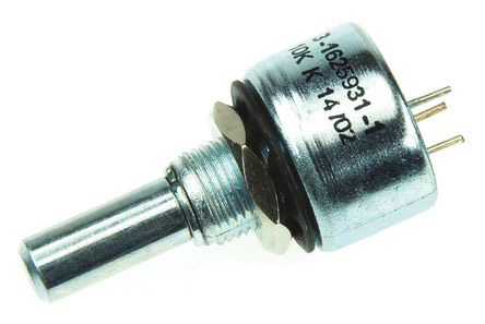 TE Connectivity M 10kΩ Rotary Potentiometer 1-Gang Panel Mount, 404802696038