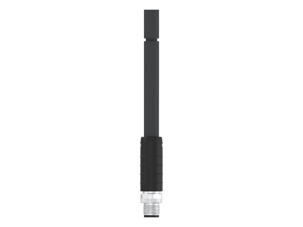 TE Connectivity Male 5 way Straight M12 to Unterminated Unterminated Sensor Actuator Cable, 1.5 m